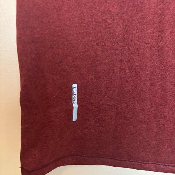 L.L. Bean‎ Men's Shirt Performance Short Sleeve Recycled Polyester Red Size M - Picture 5 of 5
